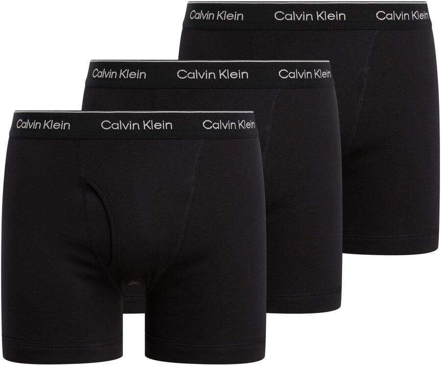 Calvin Klein Underwear Boxershort met label in band in een set van 3 stuks model 'BOXER BRIEF' - Foto 7