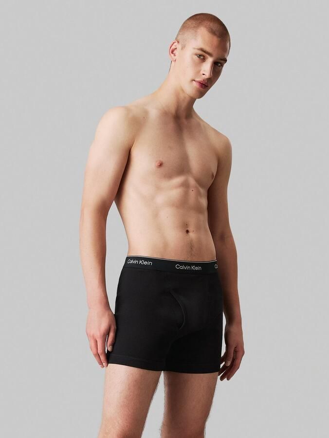 Calvin Klein Underwear Boxershort met label in band in een set van 3 stuks model 'BOXER BRIEF' - Foto 4