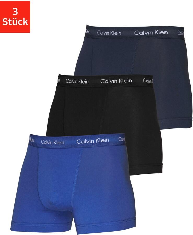 Calvin Klein Boxershort CK BOXER BRIEF 3 PACK in blau tinten met logo-elastische tailleband (3 stuks) - Foto 14