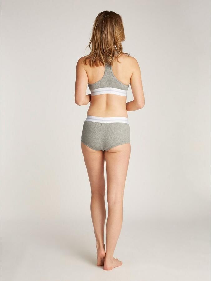 Calvin Klein niet-voorgevormde bh top met ribstructuur grijs - Foto 4