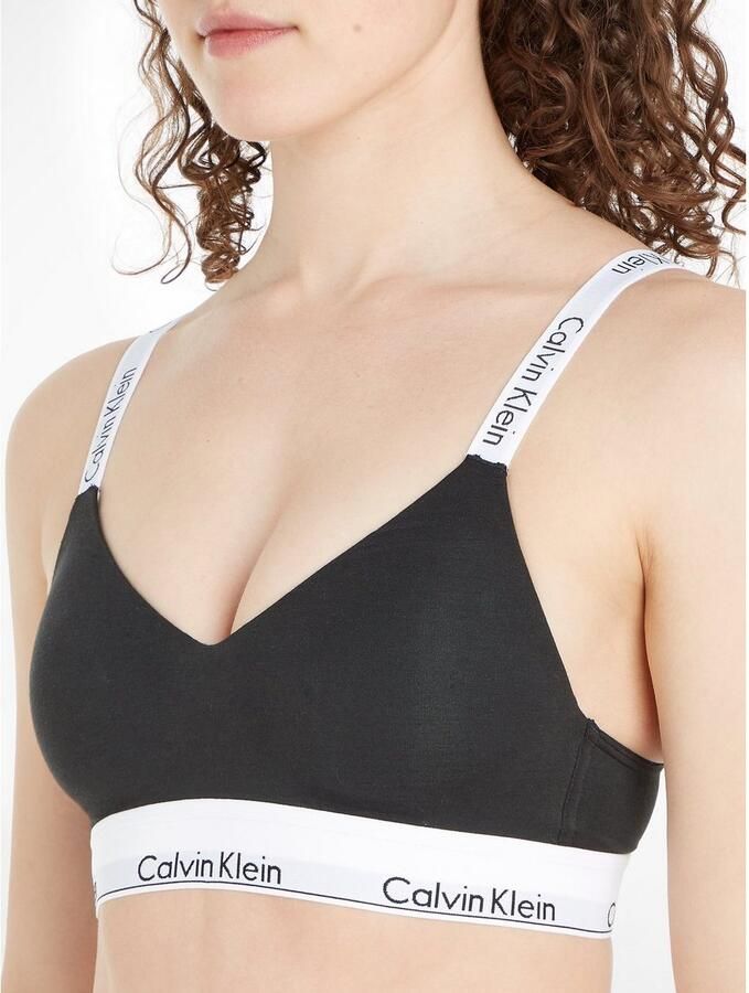 Calvin Klein Bralette LGHTLY LINED BRALETTE met een logo-opschrift - Foto 4