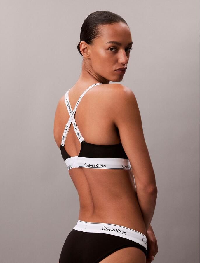 Calvin Klein Bralette LGHTLY LINED BRALETTE met een logo-opschrift - Foto 3