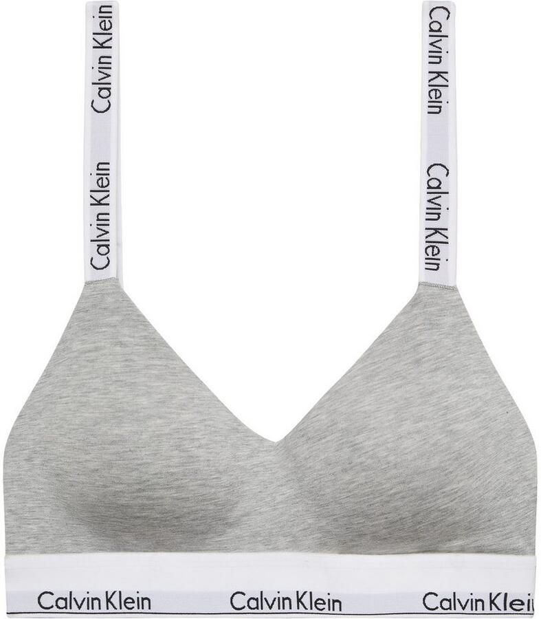 Calvin Klein Bralette LGHTLY LINED BRALETTE met een logo-opschrift
