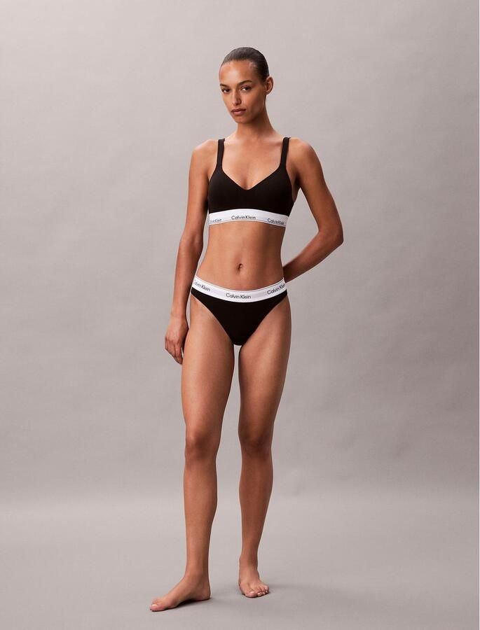 Calvin Klein Underwear Bralette met gewatteerde cups model 'Lift' - Foto 4