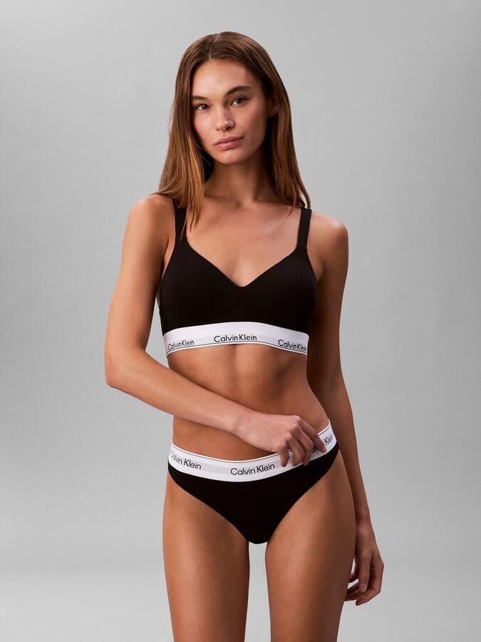 Calvin Klein Underwear Bralette met gewatteerde cups model 'Lift' - Foto 9