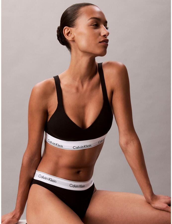 Calvin Klein Underwear Bralette met gewatteerde cups model 'Lift' - Foto 3