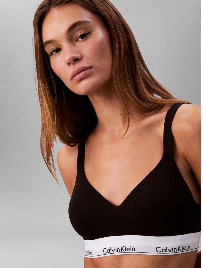 Calvin Klein Underwear Bralette met gewatteerde cups model 'Lift' - Foto 5