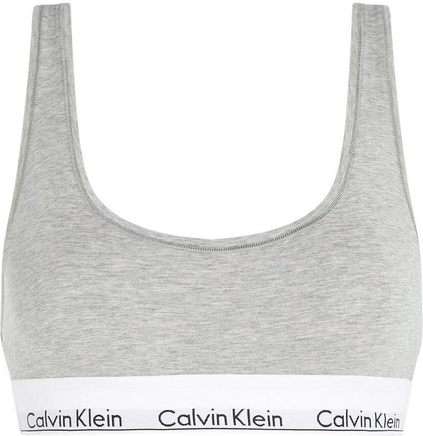Calvin Klein Sportieve Grijze Sportbeha met Rubberen Letters Gray Dames - Foto 2