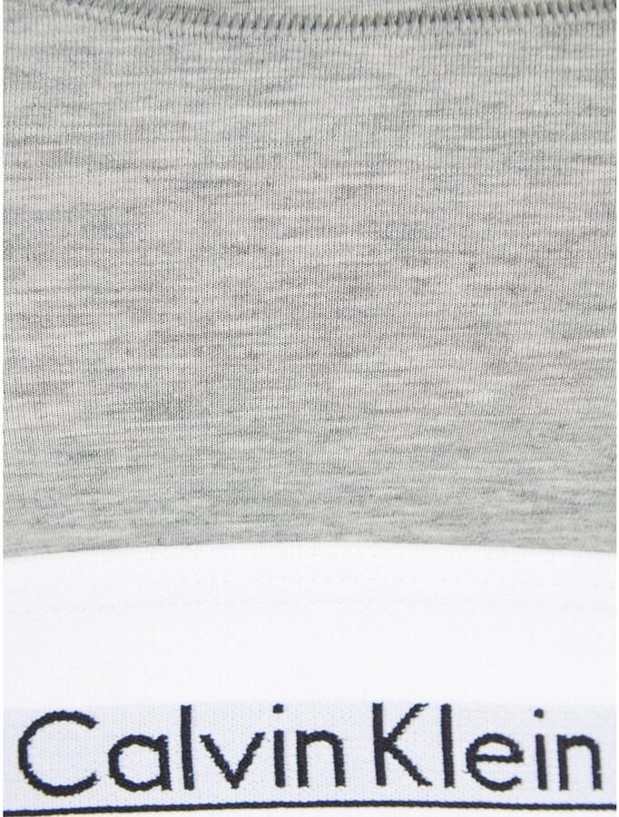 Calvin Klein Sportieve Grijze Sportbeha met Rubberen Letters Gray Dames - Foto 5