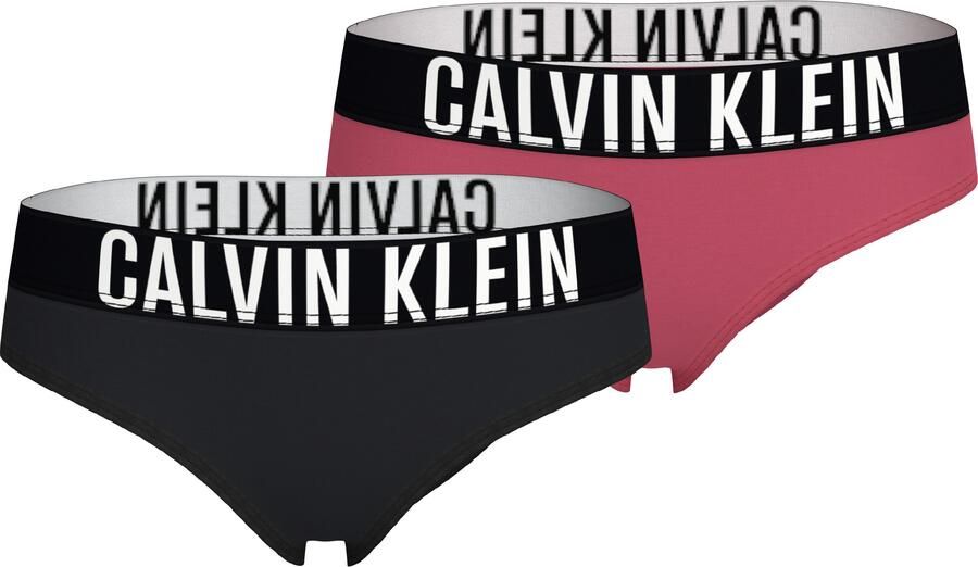 Calvin Klein Brazilian slip 2PK BIKINI met logoband (2 stuks Set van 2)