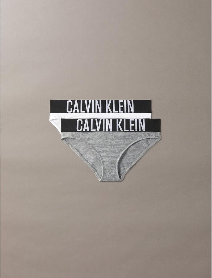 Calvin Klein Brazilian slip 2PK BIKINI met logoband (2 stuks Set van 2)