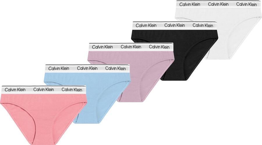 Calvin Klein Brazilian slip 5PK BIKINI met logoband (5 stuks Set van 5)