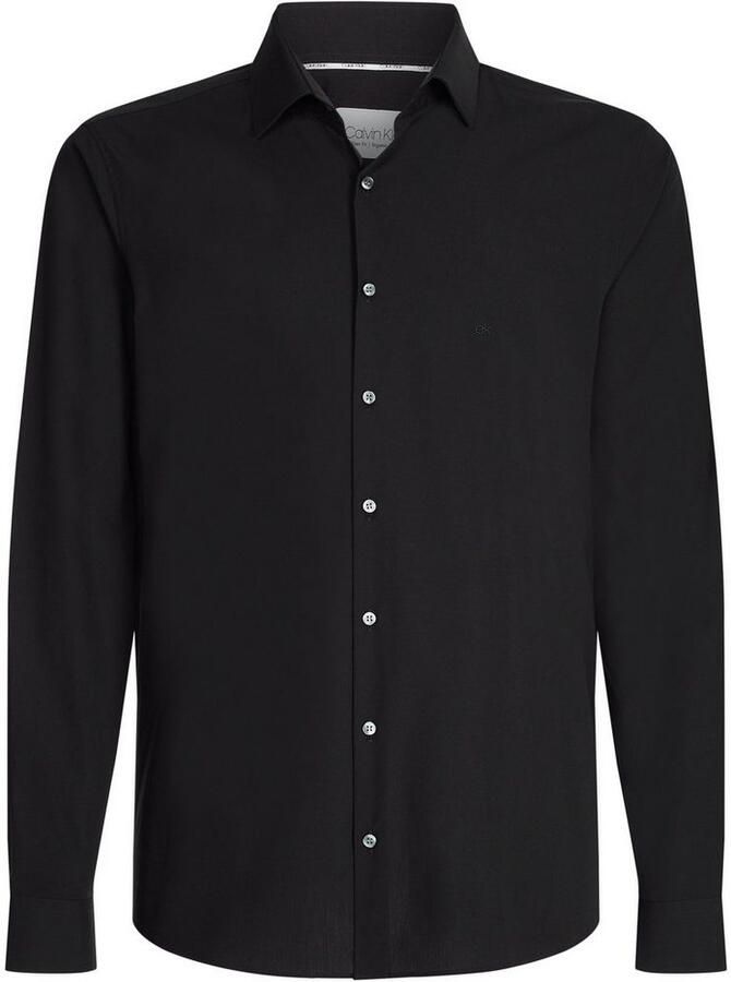 Calvin Klein Businessoverhemd POPLIN STRETCH SLIM SHIRT met kent-kraag logoprint op borsthoogte - Foto 7