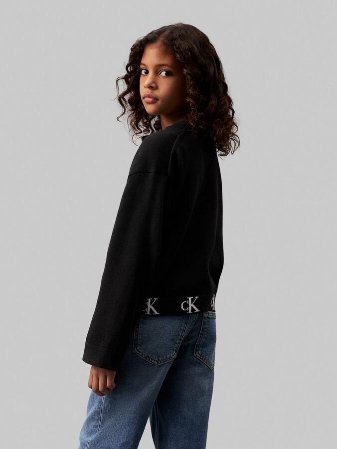Calvin Klein Cardigan MONOGRAM LOGO CARDIGAN voor kinderen tot 16 jaar - Foto 7