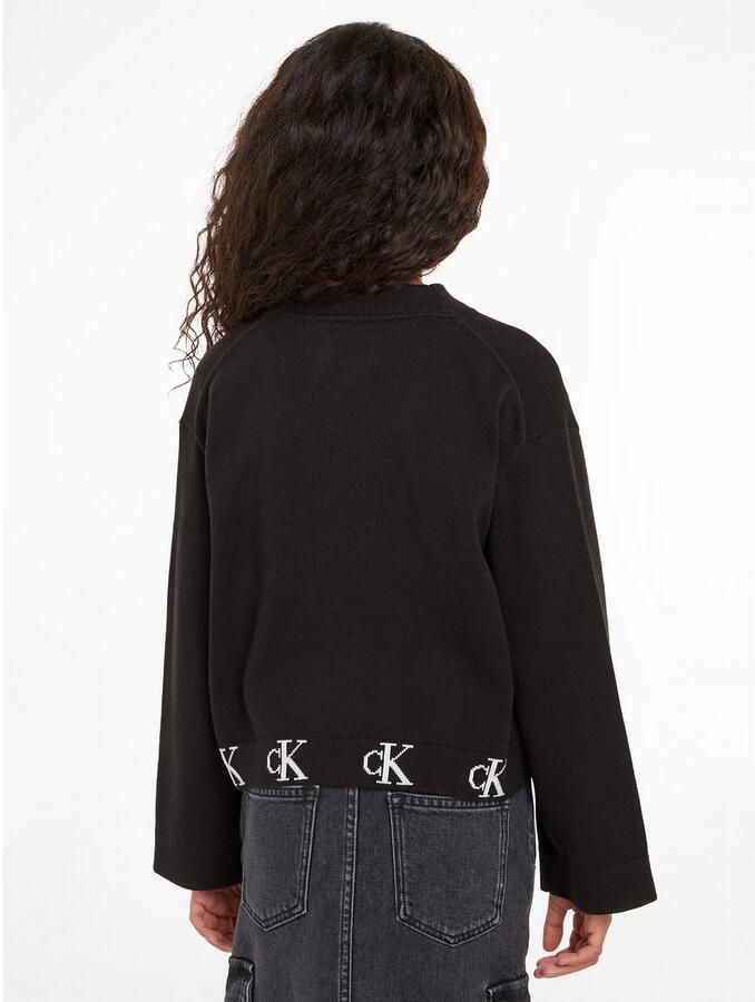 Calvin Klein Cardigan MONOGRAM LOGO CARDIGAN voor kinderen tot 16 jaar - Foto 4
