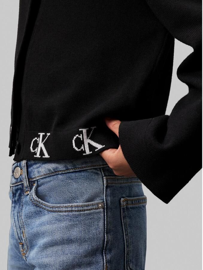 Calvin Klein Cardigan MONOGRAM LOGO CARDIGAN voor kinderen tot 16 jaar - Foto 5