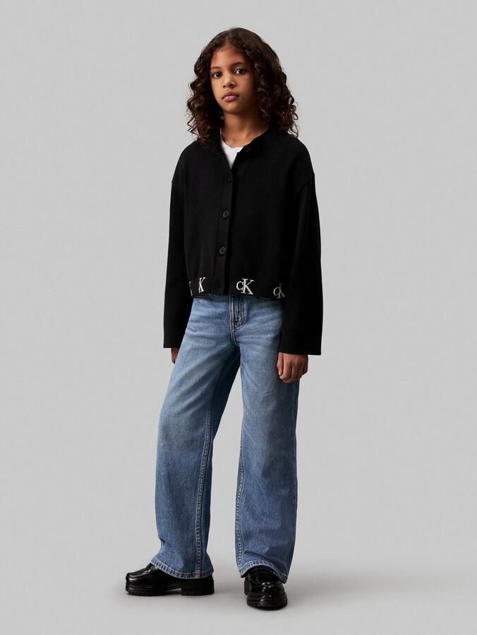 Calvin Klein Cardigan MONOGRAM LOGO CARDIGAN voor kinderen tot 16 jaar - Foto 8