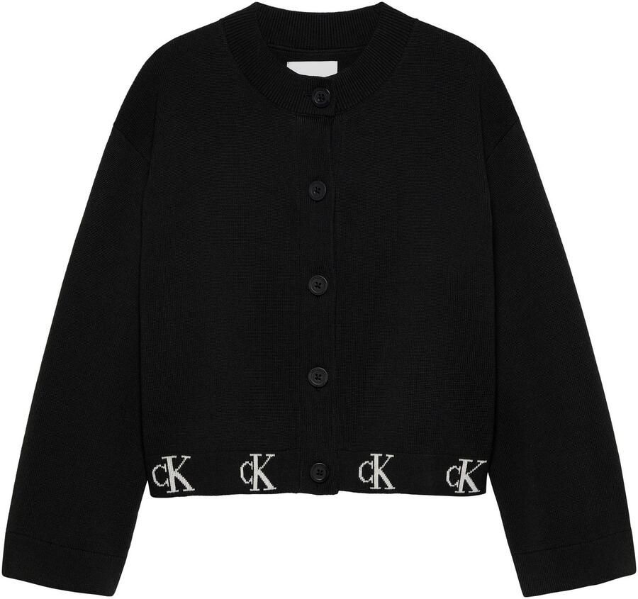Calvin Klein Cardigan MONOGRAM LOGO CARDIGAN voor kinderen tot 16 jaar