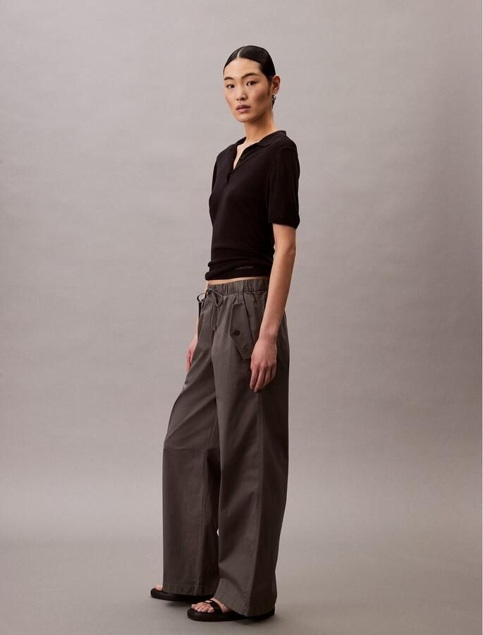 Calvin Klein Cargobroek LIGHT WEIGHT COTTON CARGO PANT Met doorgestikte beenafsluiting - Foto 3