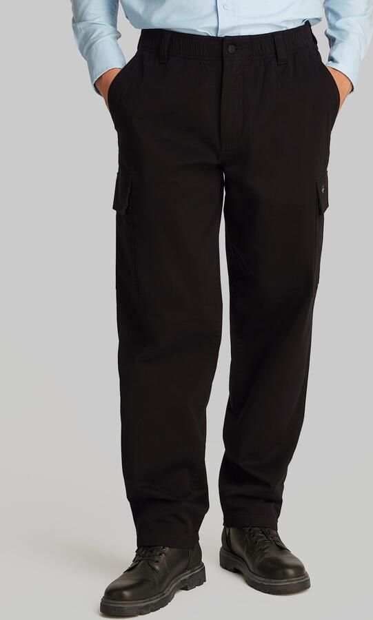 Calvin Klein Jeans Regular fit cargobroek met elastische band - Foto 13