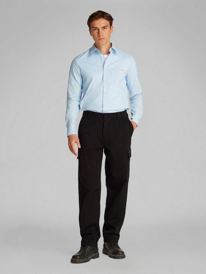 Calvin Klein Jeans Regular fit cargobroek met elastische band - Foto 5