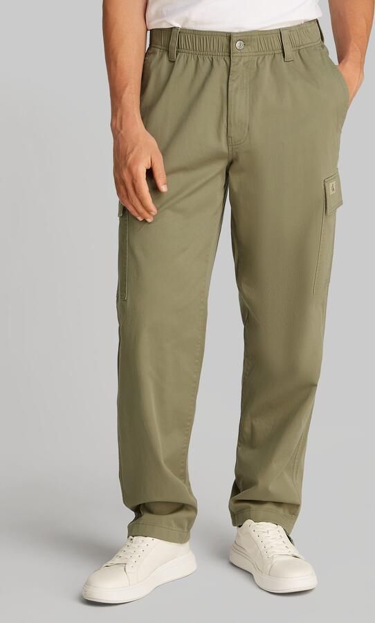 Calvin Klein Jeans Regular fit cargobroek met elastische band - Foto 8