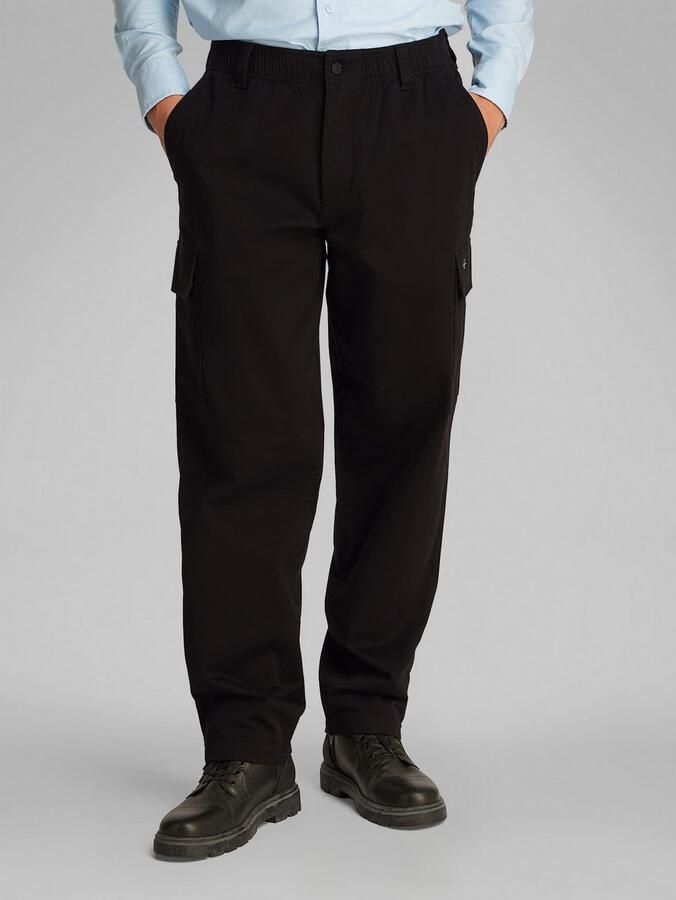 Calvin Klein Jeans Regular fit cargobroek met elastische band - Foto 8