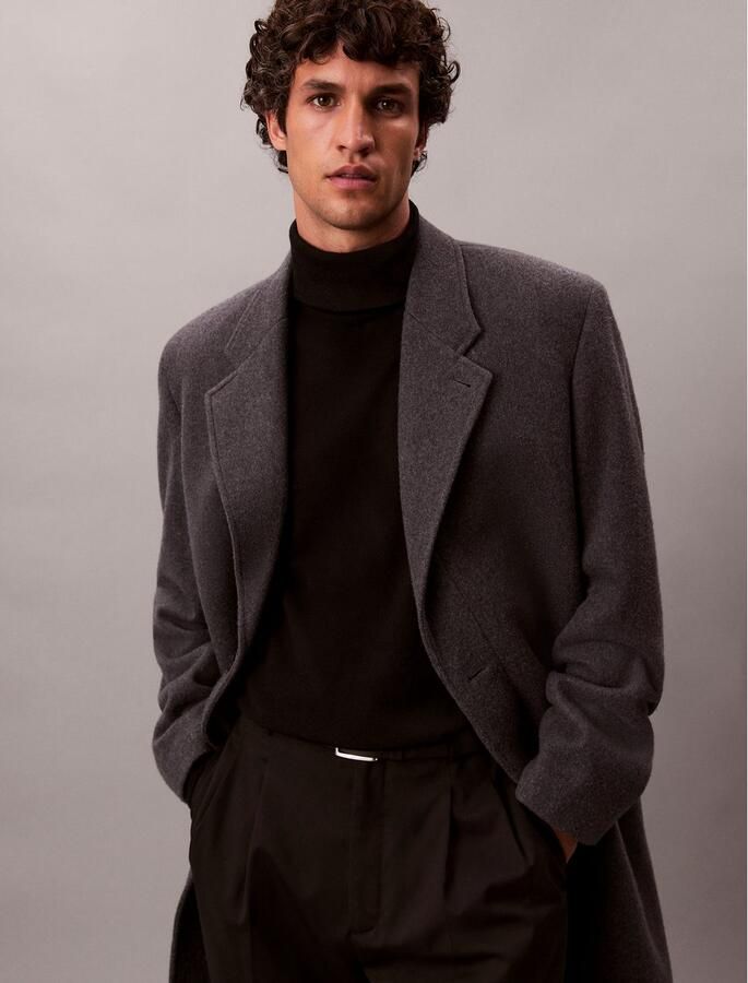 Calvin Klein Coltrui LS 100% MERINO T-NECK 14GG Met ronde hals regular fit - Foto 2