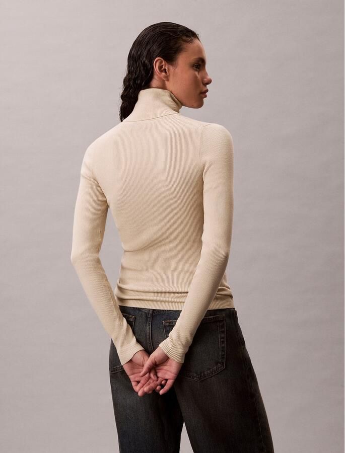 Calvin Klein Coltrui Ribbreisel figuur accentuerende pasvorm merklabel - Foto 3