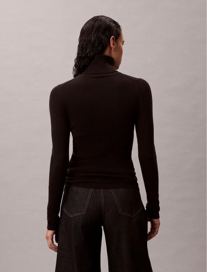 Calvin Klein Coltrui Ribbreisel figuur accentuerende pasvorm merklabel - Foto 6