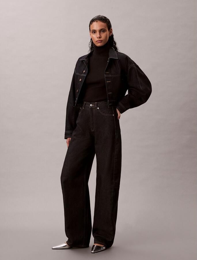 Calvin Klein Coltrui Ribbreisel figuur accentuerende pasvorm merklabel - Foto 8