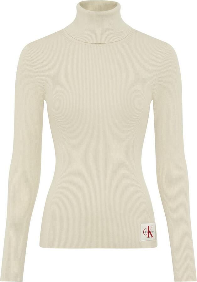 Calvin Klein Coltrui Ribbreisel figuur accentuerende pasvorm merklabel - Foto 5