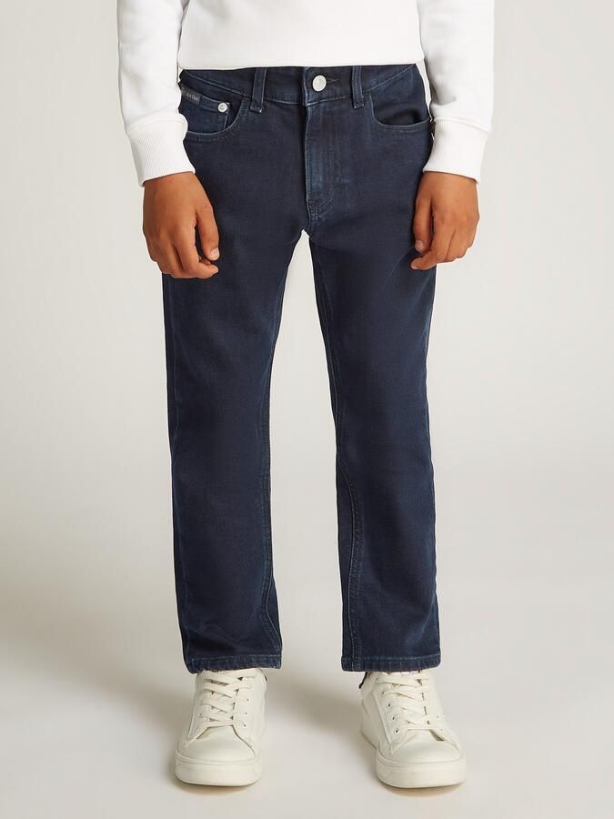 Calvin Klein Dad-jeans BLUE OD BLACK DAD CF voor kinderen tot 16 jaar met leren patch - Foto 4