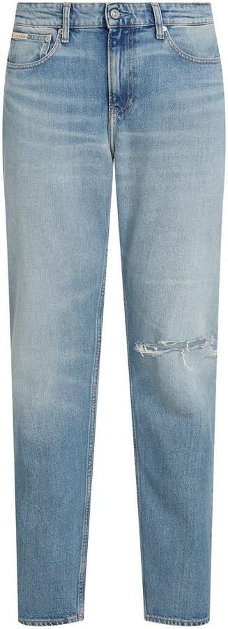 Calvin Klein Destroyed jeans SLIM TAPER in lichtblauwe wassing - Foto 5