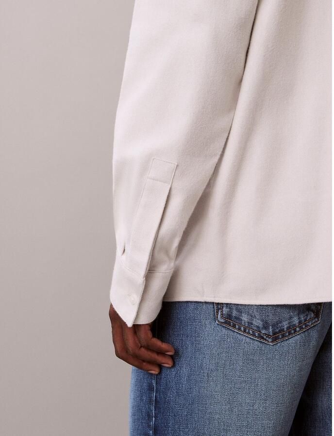 Calvin Klein Flanellen overhemd LS MELANGE FLANNEL EASY SHIRT