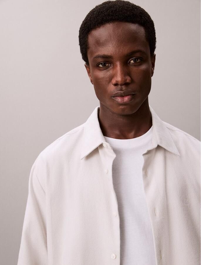 Calvin Klein Flanellen overhemd LS MELANGE FLANNEL EASY SHIRT - Foto 4