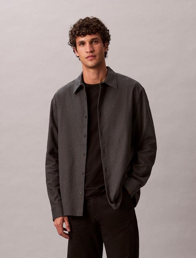 Calvin Klein Flanellen overhemd LS MELANGE FLANNEL EASY SHIRT - Foto 6