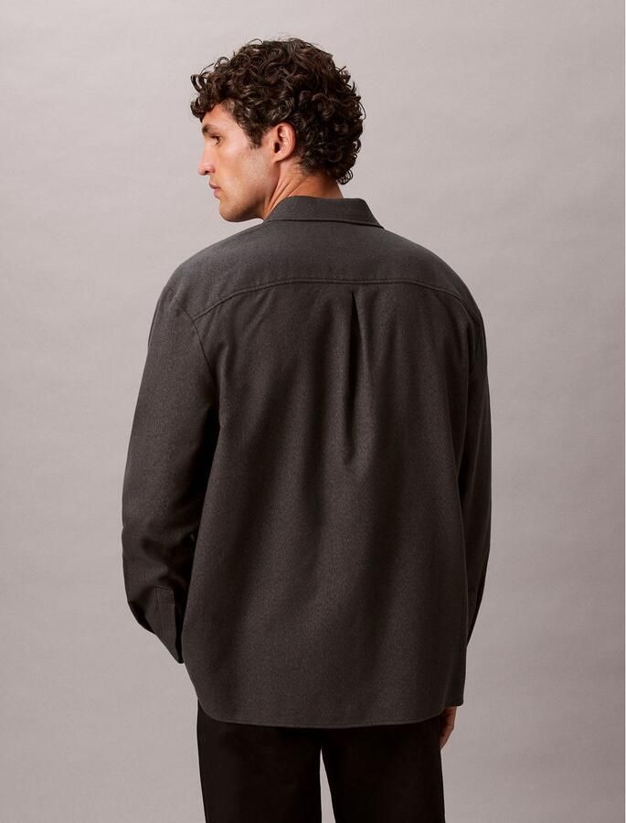 Calvin Klein Flanellen overhemd LS MELANGE FLANNEL EASY SHIRT - Foto 2