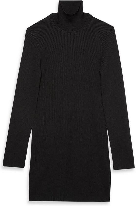 Calvin Klein Gebreide jurk LS T NECK MINI DRESS Met ronde hals getailleerd - Foto 5