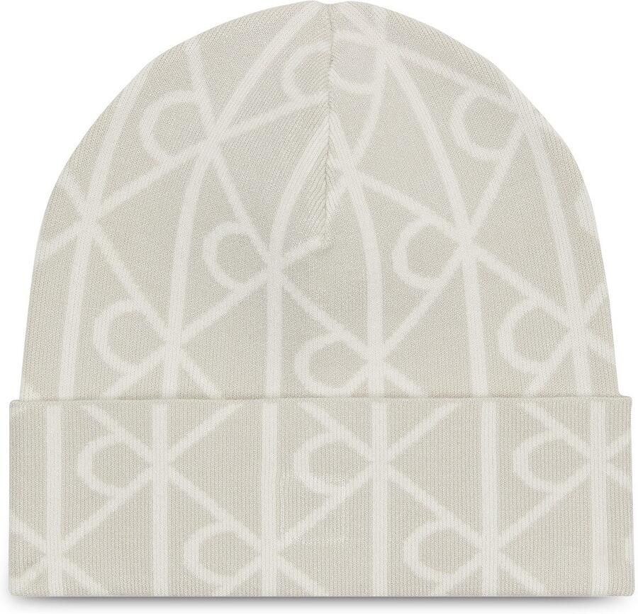 Calvin Klein Gebreide muts AOP JCQ FINE RIB BEANIE Perfect voor dagelijks gebruik - Foto 3