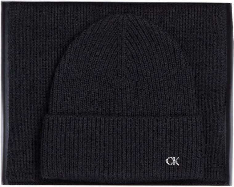 Calvin Klein Gebreide muts CK METAL CHUNKY BEANIE & SCARF (set) - Foto 7
