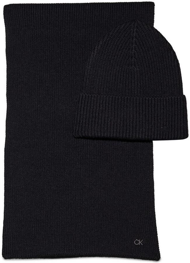 Calvin Klein Gebreide muts CK METAL CHUNKY BEANIE & SCARF (set) - Foto 5