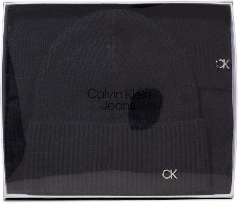 Calvin Klein Gebreide muts CK METAL CHUNKY BEANIE & SCARF (set) - Foto 6