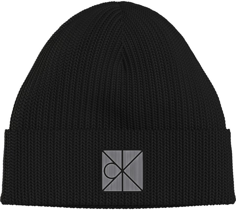 Calvin Klein Gebreide muts EMBLEM BEANIE + AOP SCARF SET