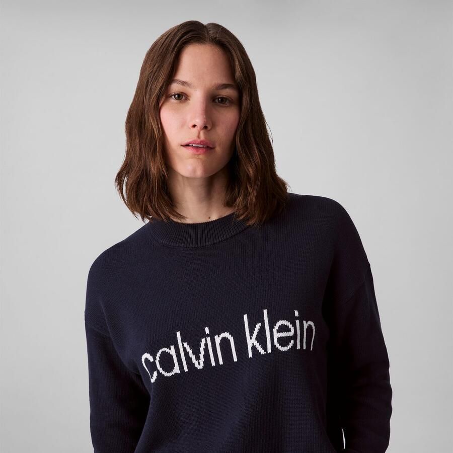 Calvin Klein Gebreide trui Cotton Graphic Pullover