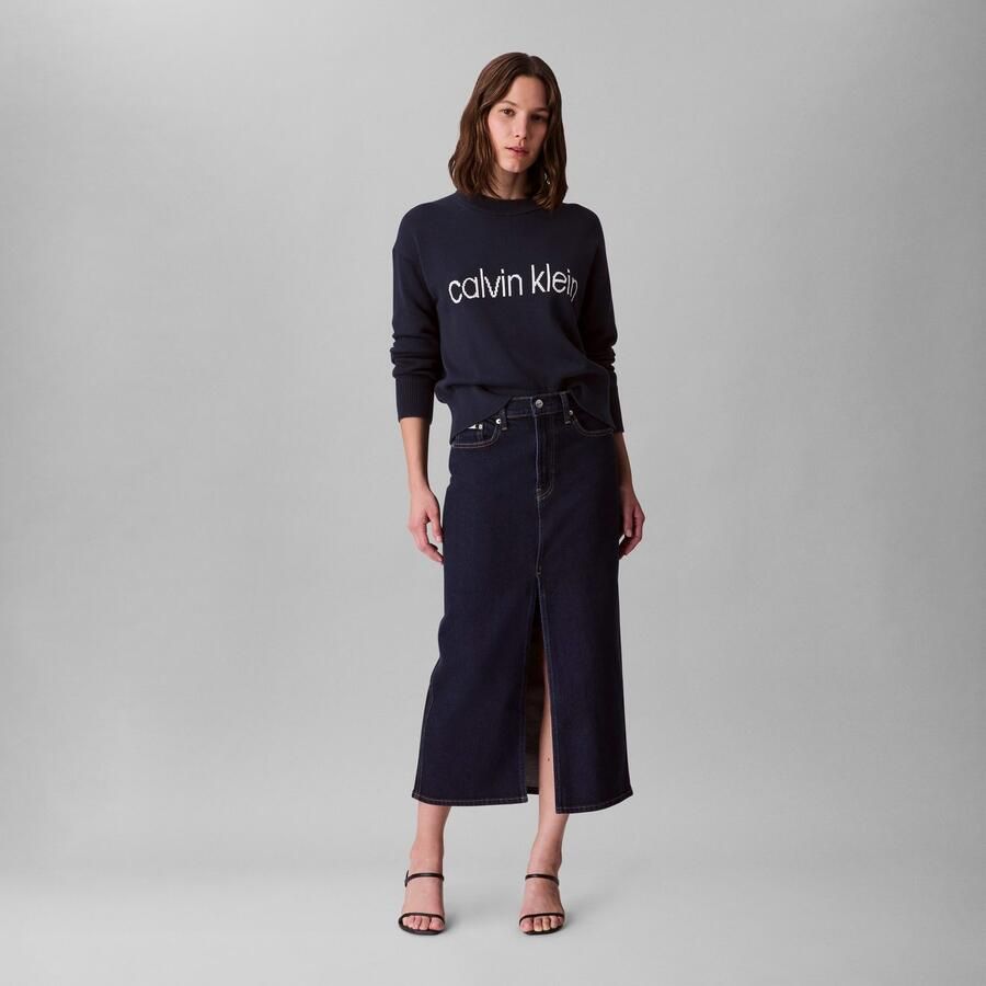 Calvin Klein Gebreide trui Cotton Graphic Pullover - Foto 2