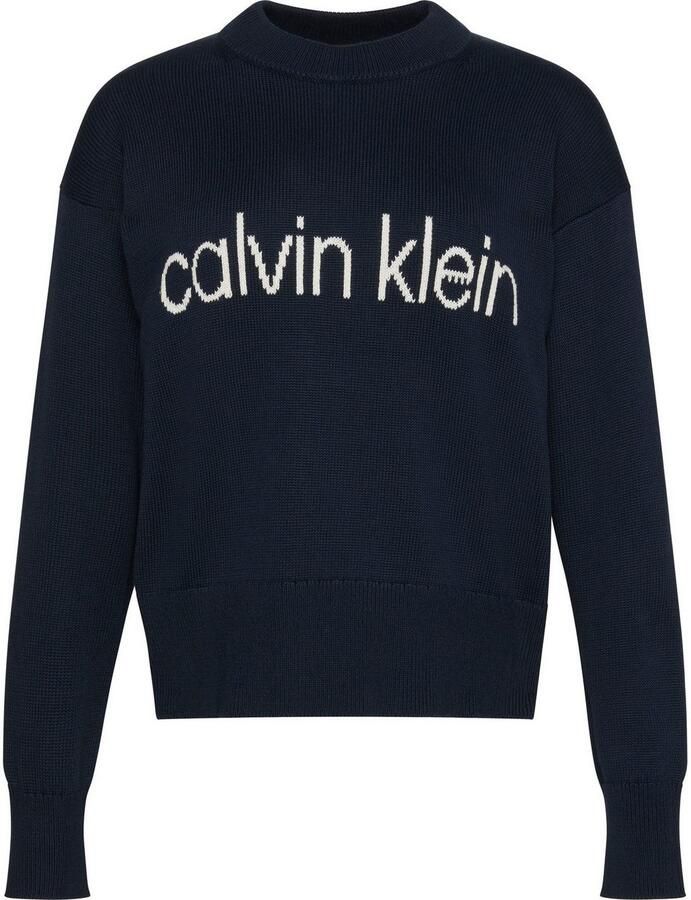 Calvin Klein Gebreide trui Cotton Graphic Pullover - Foto 4