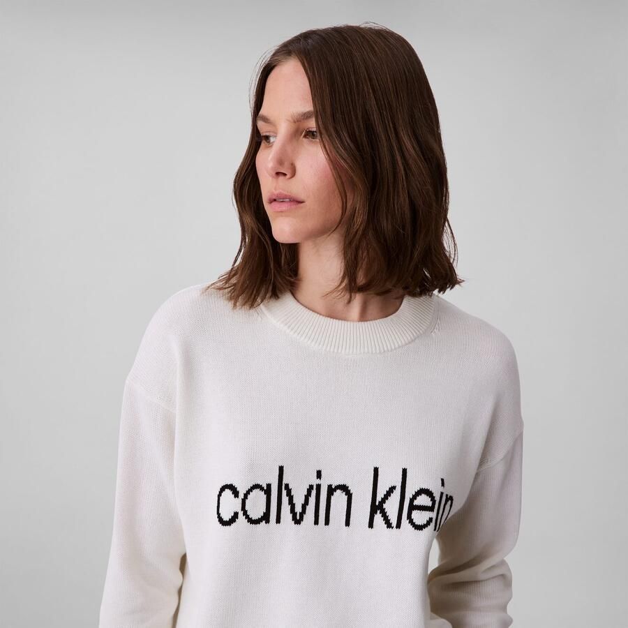 Calvin Klein Gebreide trui Cotton Graphic Pullover