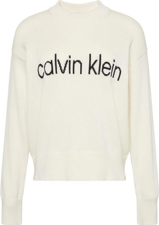 Calvin Klein Gebreide trui Cotton Graphic Pullover - Foto 6