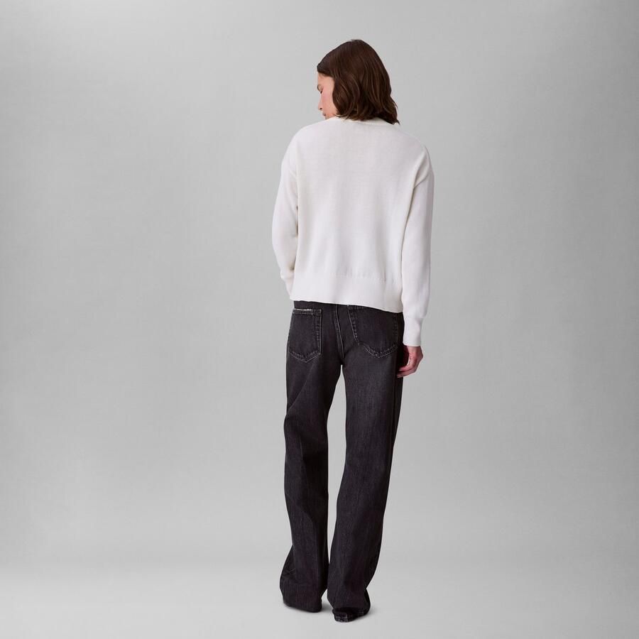 Calvin Klein Gebreide trui Cotton Graphic Pullover - Foto 3